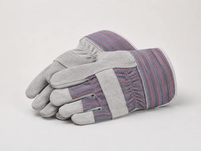 Work gloves in studio product photo
