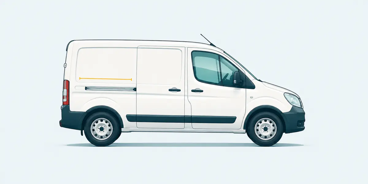 Illustrative image of a compact small van